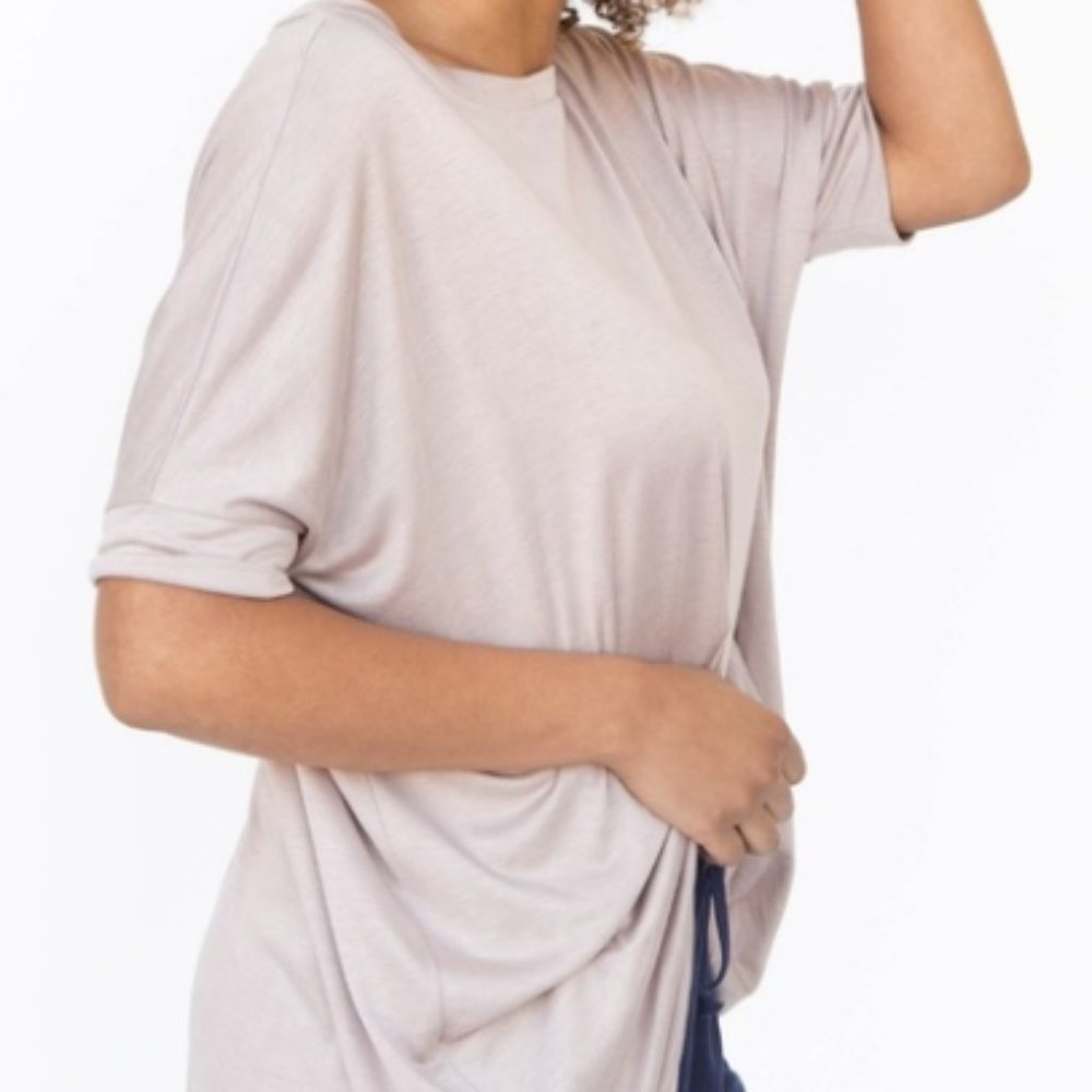 Dora Boxy Tee in Khaki